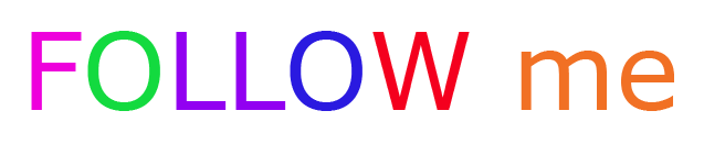 TEXT FOLLOW ME 